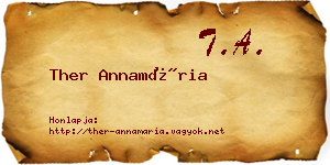 Ther Annamária névjegykártya