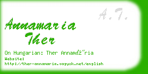 annamaria ther business card